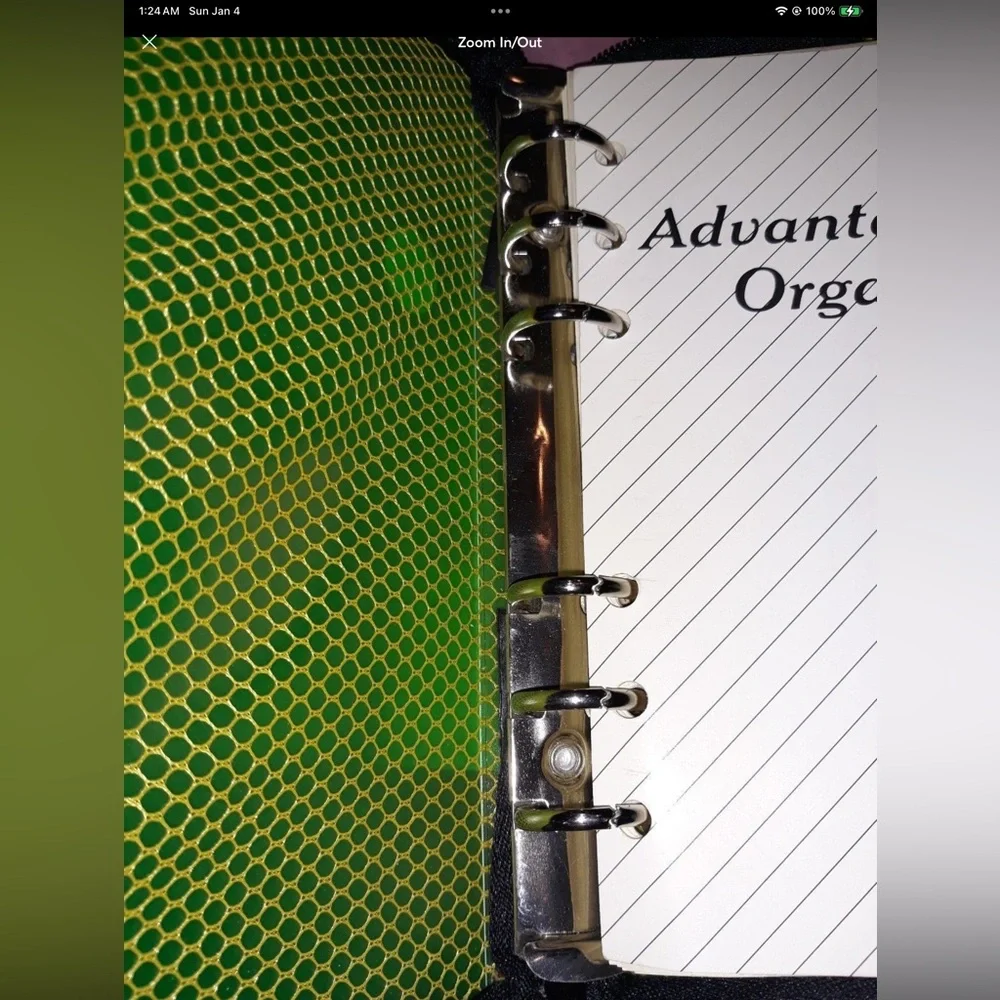 3 Green Advantage Organizer Binder Advantage organizer w/zipper pockets NW 8